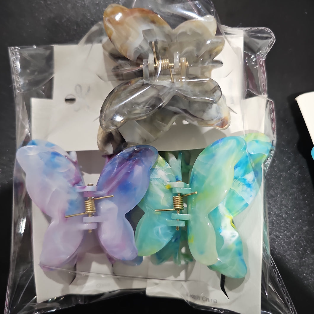 Butterfly hair clips 3