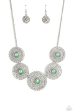 Load image into Gallery viewer, Chrysanthemum Craze - Green Necklace
