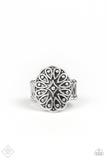 Modern Mandala - Silver - Ornate Teardrop Patterns