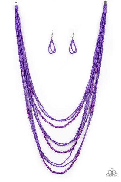 Totally Tonga - purple - Paparazzi necklace