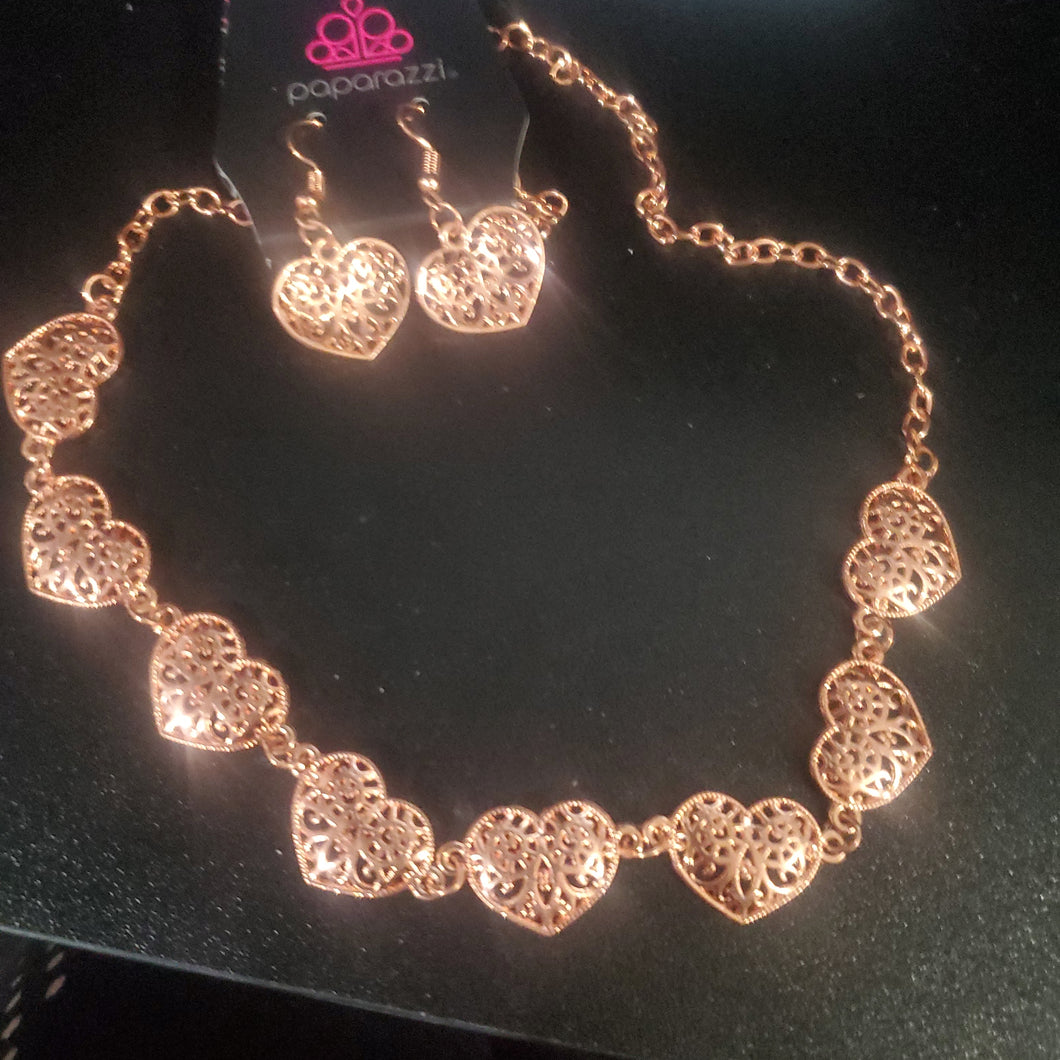 Copper Heart Necklace