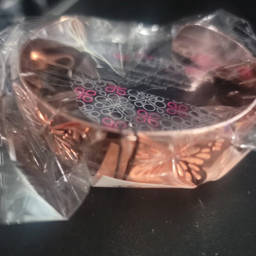 Copper butterfly cuff