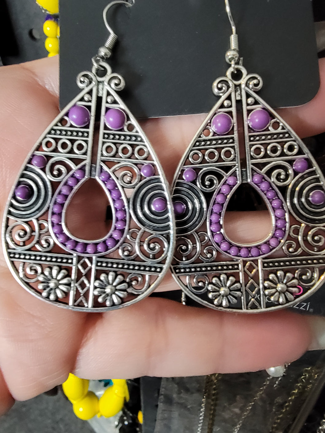 Purple teardrop