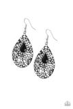Modern Monte Carlo - Black - Earrings