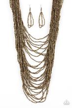 Dauntless Dazzle - Brass Necklace - Paparazzi Accessories