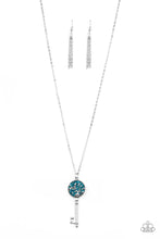 Load image into Gallery viewer, Key Keepsake - Blue Necklace 
