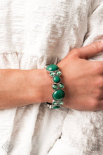 Load image into Gallery viewer, Celestial Escape - Green stretch bracelet
