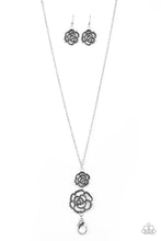 Load image into Gallery viewer, &quot;GARDEN ROSE&quot; SILVER LANYARD
