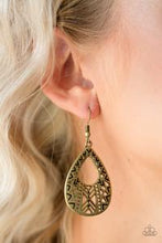 Load image into Gallery viewer, Alpha Amazon - Brass - Earrings
