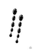  Red Carpet Radiance - Black - Post Earrings
