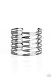 Load image into Gallery viewer, Keep Them On Edge - Black Gunmetal - Cuff Bracelet
