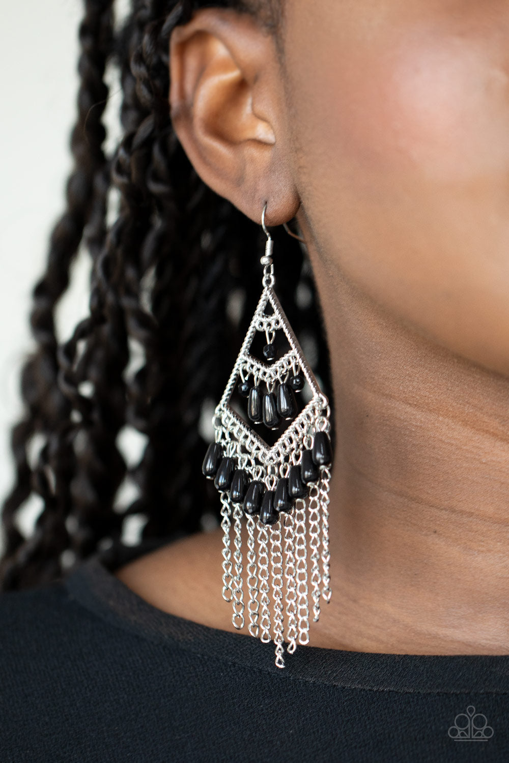 Pre-order Trending Transcendence - Black Earrings 