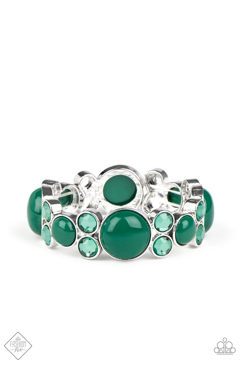 Celestial Escape - Green stretch bracelet