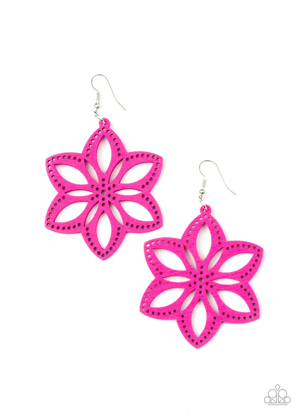 BAHAMA BLOSSOMS - PINK WOODEN FLORAL 