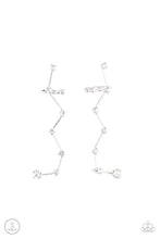 Load image into Gallery viewer, CONSTELLATION PRIZE - WHITE RHINESTONE SILVER CRAWLER EARRINGS 
