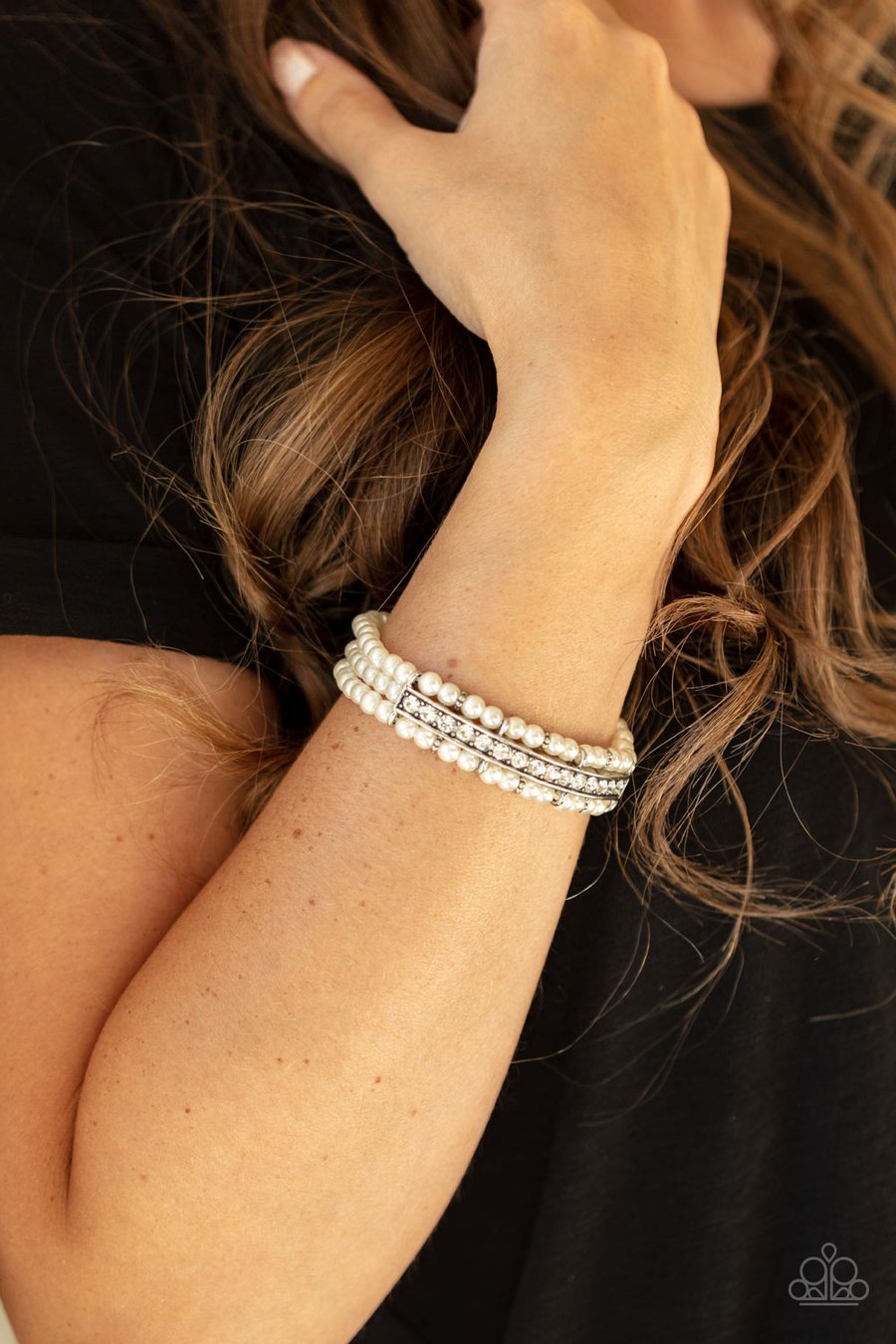 Vintage Beam - White ♥ Bracelet
