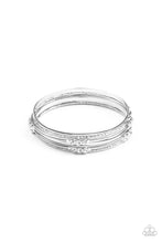 Load image into Gallery viewer, Stackable Sparkle - White - Paparazzi Bracelet Set
