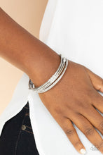Load image into Gallery viewer, Stackable Sparkle - White - Paparazzi Bracelet Set
