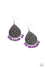 Load image into Gallery viewer, Blossoming Teardrops - Purple ♥ Earrings
