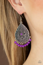 Load image into Gallery viewer, Blossoming Teardrops - Purple ♥ Earrings
