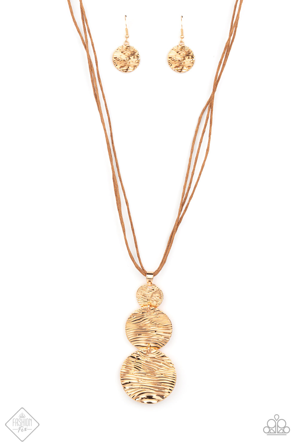Circulating Shimmer - Gold Necklace 