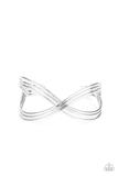 Load image into Gallery viewer, Infinitely Iridescent - Silver - Hammered Shimmer - Cuff Bracelet
