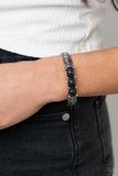 Load image into Gallery viewer, Mojave Glyphs - Black - Cuff Bracelet
