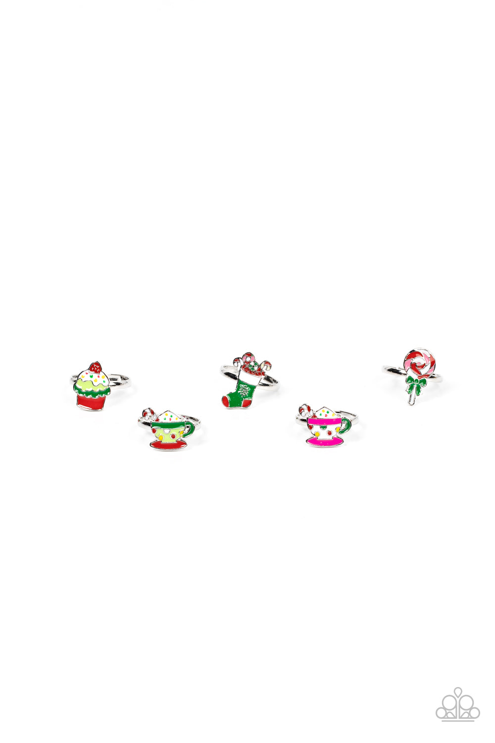 Christmas SS Ring Set of 5 K10