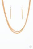 Backstage Bravado - Gold - Necklace & Earrings