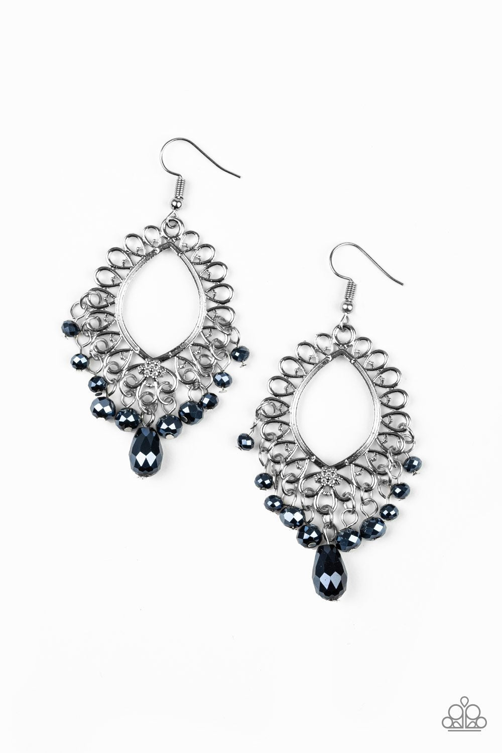 Just Say Noir Blue Earrings