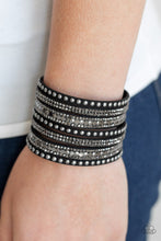 Load image into Gallery viewer, All Hustle and Hairspray - black - Paparazzi bracelet
