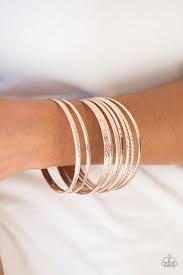 Am I BRIGHT - rose gold - Paparazzi bracelet