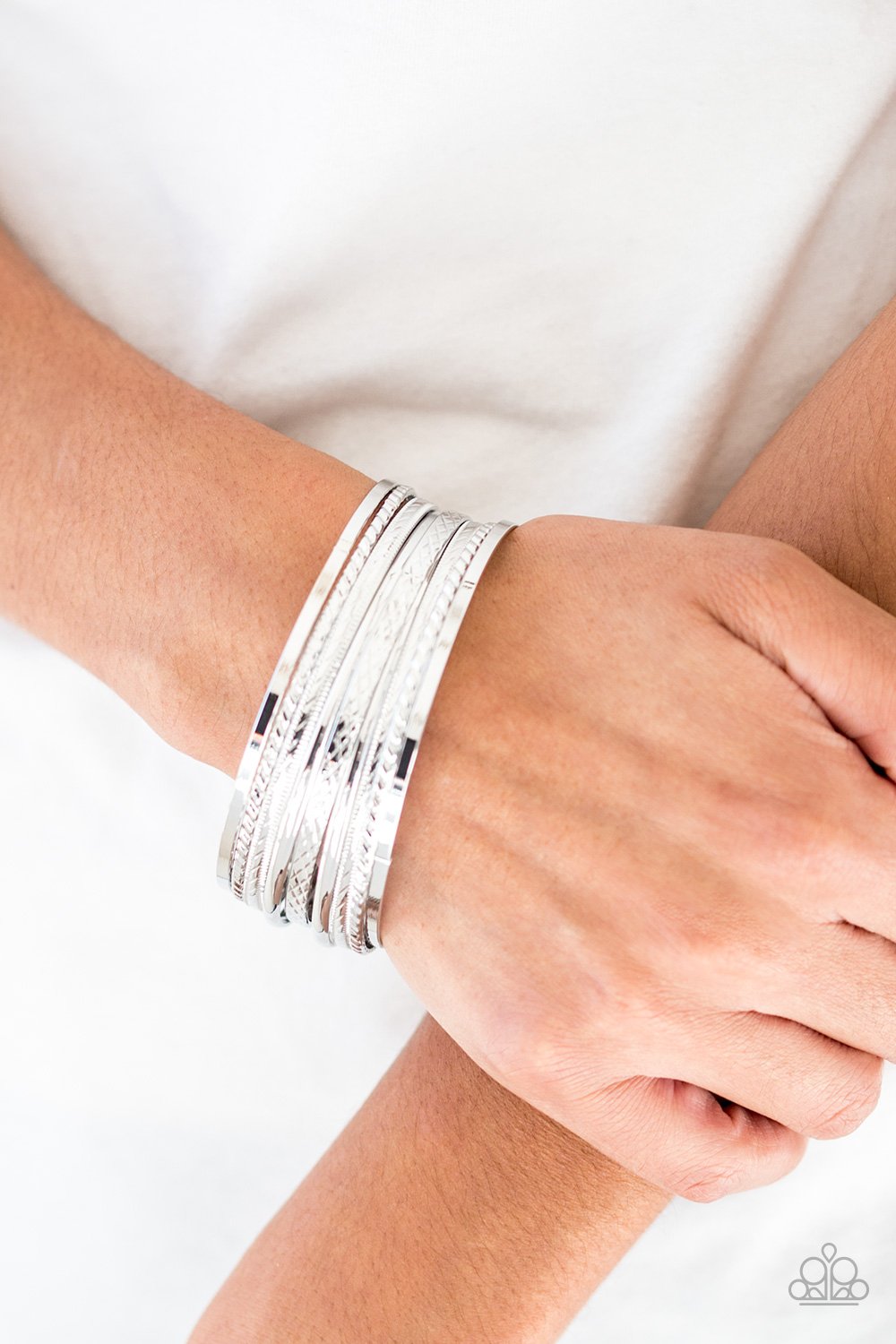Am I Bright - silver - Paparazzi bracelet