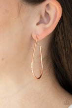 Load image into Gallery viewer, City Curves - copper - Paparazzi earrings
