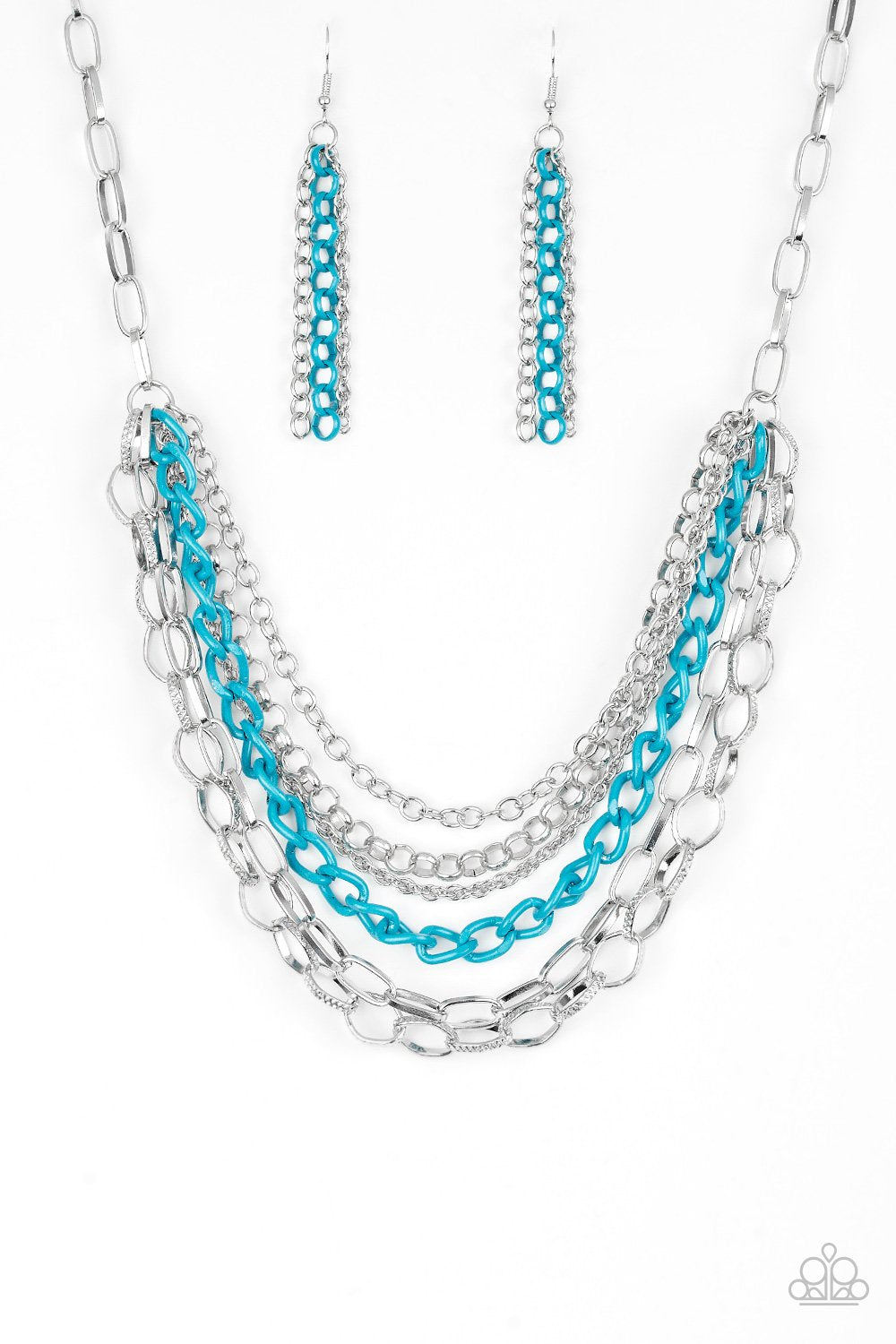 Color Bomb - blue - Paparazzi necklace
