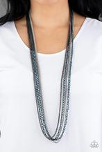 Load image into Gallery viewer, Colorful Calamity - blue - Paparazzi necklace
