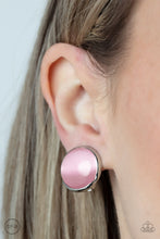 Load image into Gallery viewer, Cool Pools - pink - Paparazzi CLIP ON earrings
