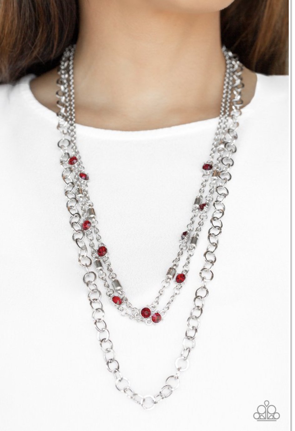 Metro Mixer - Red Necklace