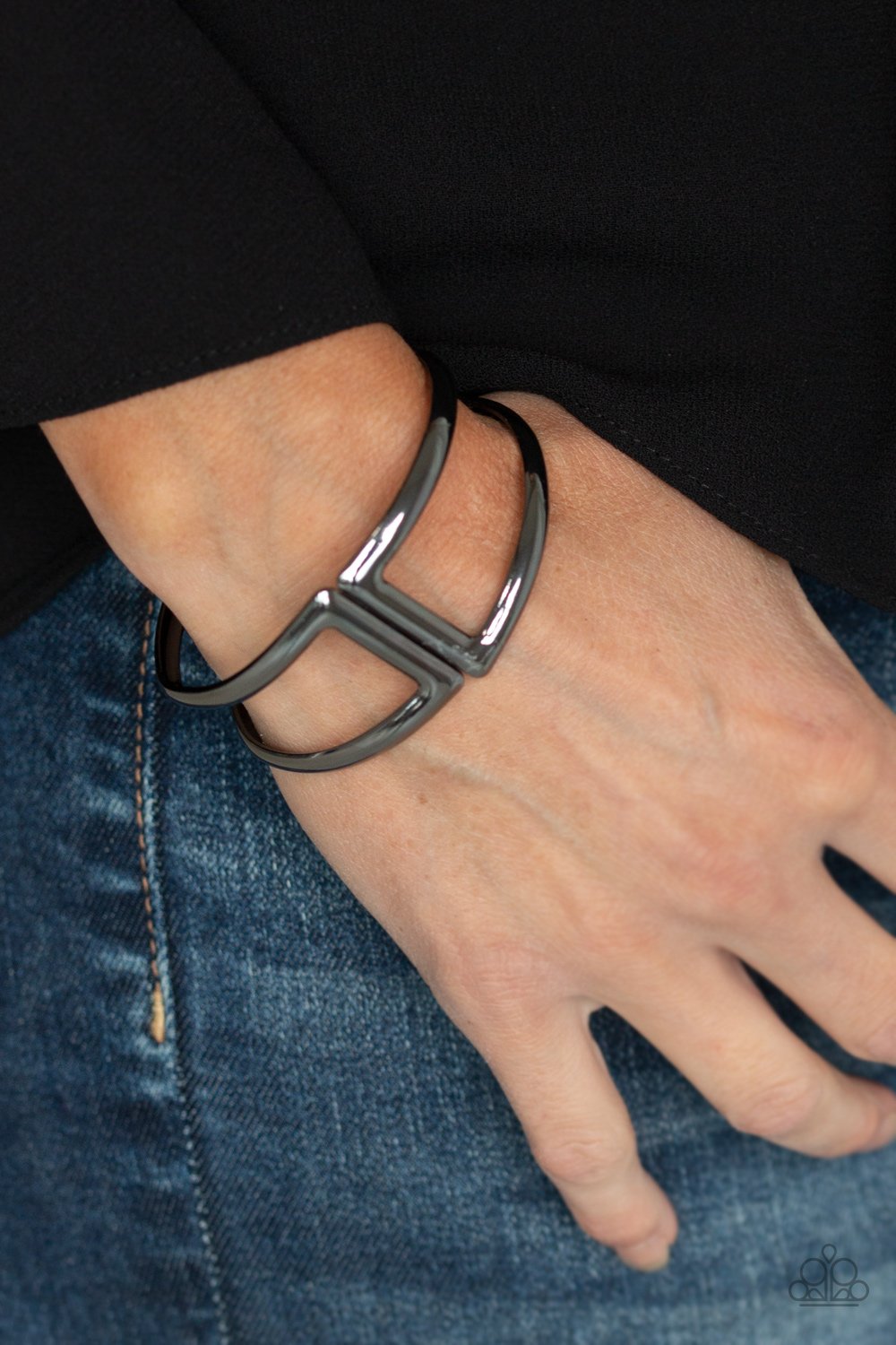 Geo Glam - black - Paparazzi bracelet