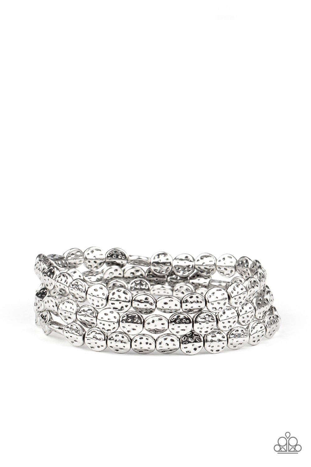 Hammered Heirloom - silver - Paparazzi bracelet