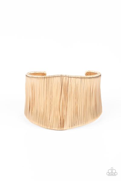 Hot Wired Wonder - gold - Paparazzi bracelet