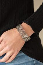 Load image into Gallery viewer, Namaste Gardens - silver - Paparazzi bracelet
