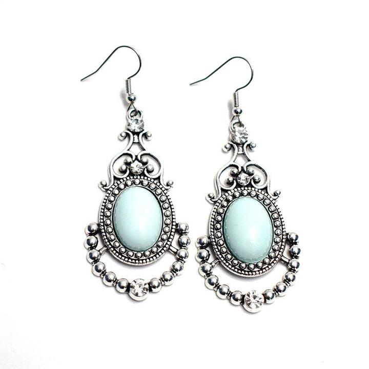 Cameo And Juliet - Blue - Earrings
