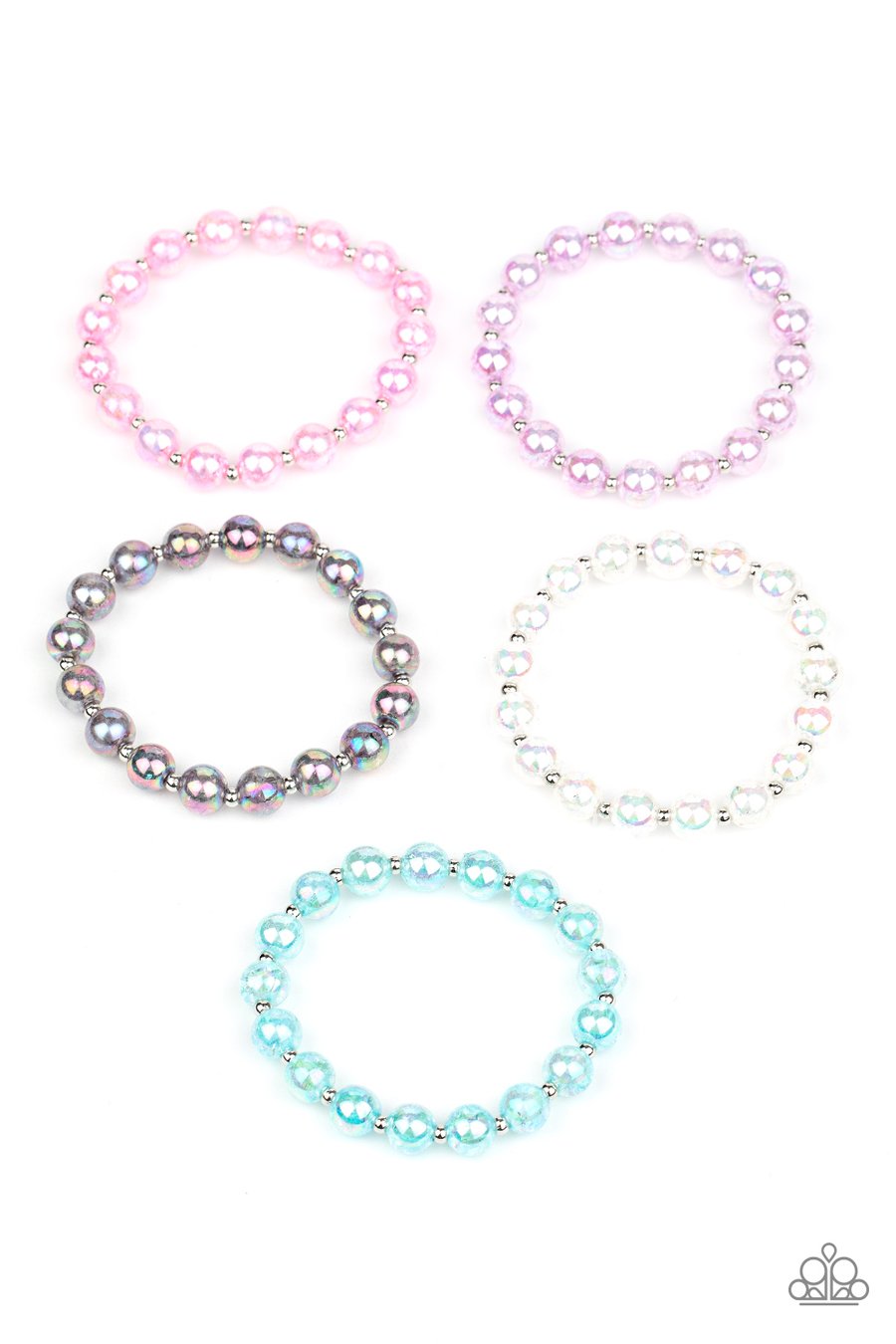 SS Iridescent Bracelet Set K3