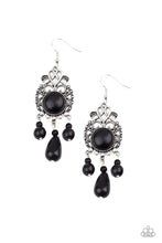 Load image into Gallery viewer, Stone Bliss - black - Paparazzi earrings
