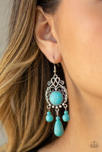 Load image into Gallery viewer, Stone Bliss - blue - Paparazzi earrings
