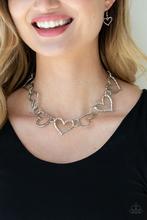Load image into Gallery viewer, Paparazzi Necklace ~ Vintagely Valentine - Silver
