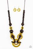 Boardwalk Party Yellow Necklace