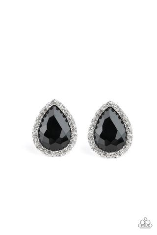 Dare to Shine Black Post Earrings