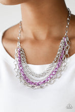 Load image into Gallery viewer, Color Bomb - Purple Necklace
